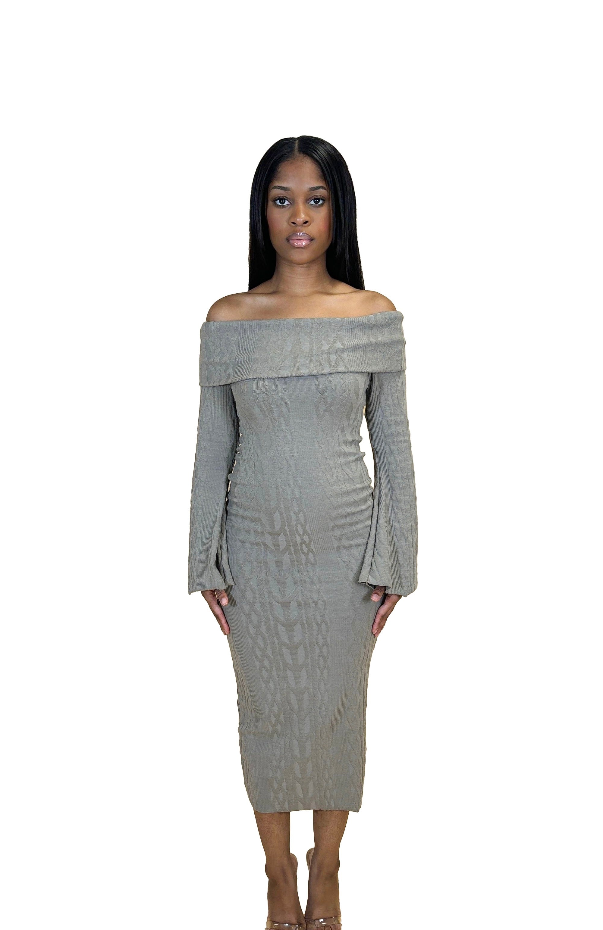 Amiri off shoulder dress- midi